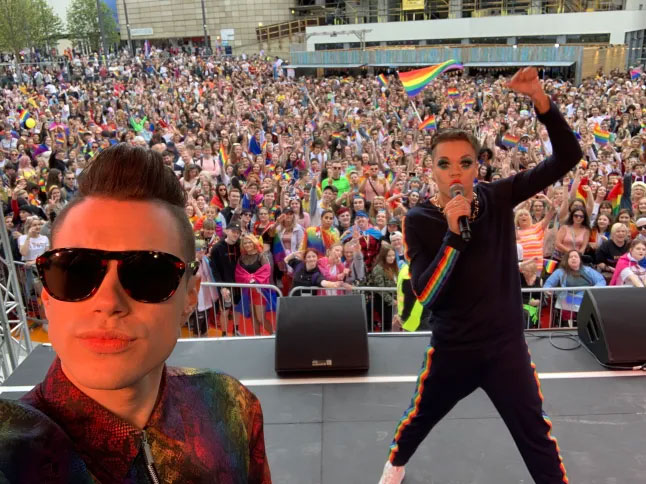 Jamie has previously hosted Pride Edinburgh (Picture: Monumental)